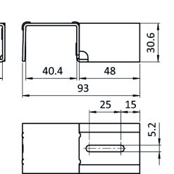 Alternative view of Holding Bracket XST 40