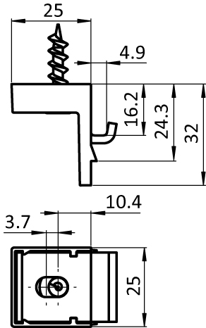Top Angle Clamp I 40, Slot 8 (Set) - Image 2