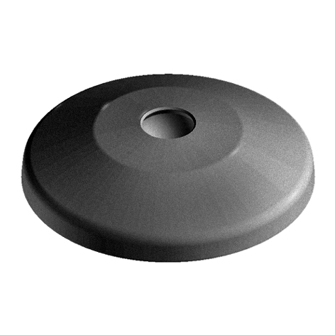 Base PA for Swivel Feet, Ball Joint 15, Black