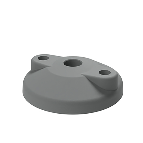 Base PA BDH for Swivel Feet, Ball Joint 15, Gray